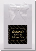 Black and Gold Glitter - Birthday Party Goodie Bags