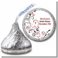 Black and Red Vine - Hershey Kiss Bridal Shower Sticker Labels thumbnail