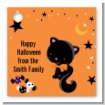 Black Cat - Personalized Halloween Card Stock Favor Tags thumbnail