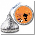 Black Cat - Hershey Kiss Halloween Sticker Labels thumbnail