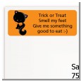 Black Cat - Halloween Return Address Labels thumbnail