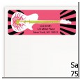 Rock Star Guitar Pink - Birthday Party Return Address Labels thumbnail