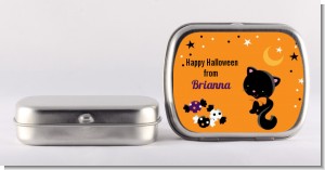 Black Cat - Personalized Halloween Mint Tins