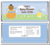 Blooming Baby Boy African American - Personalized Baby Shower Candy Bar Wrappers