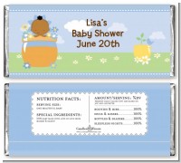 Blooming Baby Boy African American - Personalized Baby Shower Candy Bar Wrappers