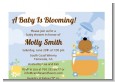 Blooming Baby Boy African American - Baby Shower Petite Invitations thumbnail