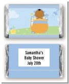 Blooming Baby Boy African American - Personalized Baby Shower Mini Candy Bar Wrappers