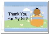 Blooming Baby Boy African American - Baby Shower Thank You Cards