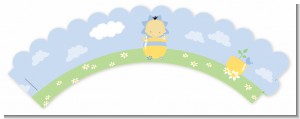 Blooming Baby Boy Asian - Baby Shower Cupcake Wrappers