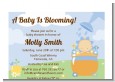 Blooming Baby Boy Caucasian - Baby Shower Petite Invitations thumbnail