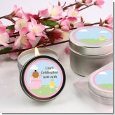 Blooming Baby Girl African American - Baby Shower Candle Favors