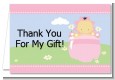 Blooming Baby Girl Asian - Baby Shower Thank You Cards thumbnail