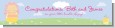 Blooming Baby Girl Caucasian - Personalized Baby Shower Banners thumbnail