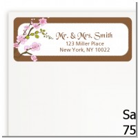 Blossom - Bridal Shower Return Address Labels