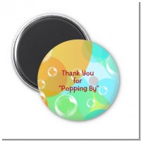 Blowing Bubbles - Personalized Birthday Party Magnet Favors