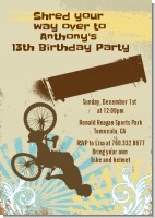 BMX Rider - Birthday Party Invitations