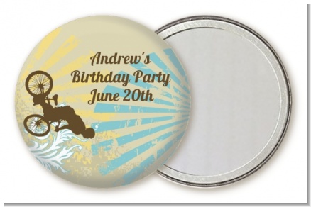 BMX Rider - Personalized Birthday Party Pocket Mirror Favors
