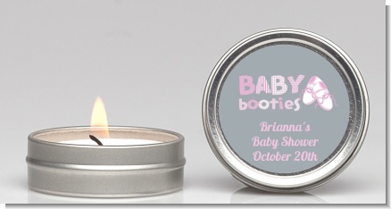 Booties Pink - Baby Shower Candle Favors
