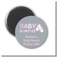 Booties Pink - Personalized Baby Shower Magnet Favors thumbnail