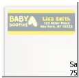 Booties Yellow - Baby Shower Return Address Labels thumbnail