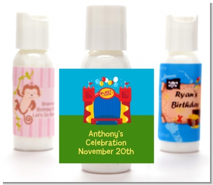 Bounce House - Personalized Birthday Party Lotion Favors