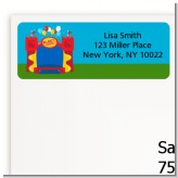 Bounce House - Birthday Party Return Address Labels