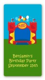 Bounce House - Custom Rectangle Birthday Party Sticker/Labels