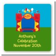 Bounce House - Square Personalized Birthday Party Sticker Labels thumbnail