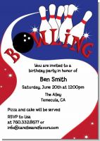 Bowling Boy - Birthday Party Invitations