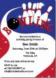 Bowling Boy - Birthday Party Invitations thumbnail