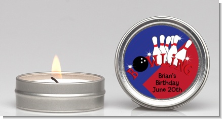 Bowling Boy - Birthday Party Candle Favors