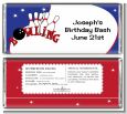 Bowling Boy - Personalized Birthday Party Candy Bar Wrappers thumbnail