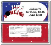 Bowling Boy - Personalized Birthday Party Candy Bar Wrappers Bowling Boy - Personalized Birthday Party Candy Bar Wrappers