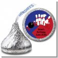 Bowling Boy - Hershey Kiss Birthday Party Sticker Labels thumbnail