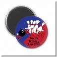 Bowling Boy - Personalized Birthday Party Magnet Favors thumbnail