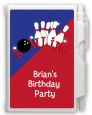 Bowling Boy - Birthday Party Personalized Notebook Favor thumbnail