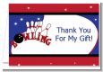 Bowling Boy - Birthday Party Thank You Cards thumbnail