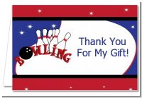 Bowling Boy - Birthday Party Thank You Cards