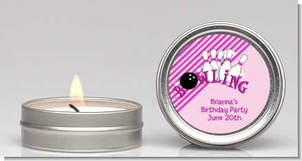 Bowling Girl - Birthday Party Candle Favors