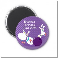 Bowling Party - Personalized Birthday Party Magnet Favors