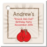 Boxing Gloves - Personalized Birthday Party Card Stock Favor Tags