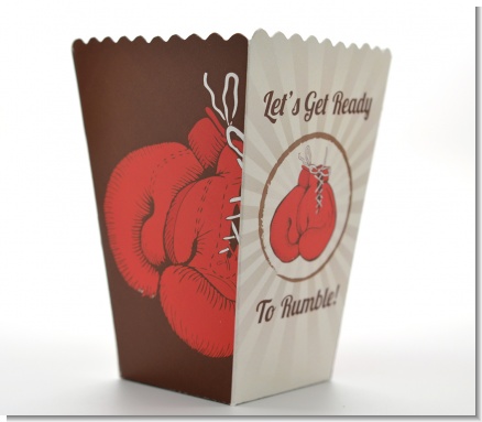 Boxing Gloves - Personalized Birthday Party Popcorn Boxes
