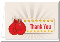 Boxing Gloves - Birthday Party Thank You Cards