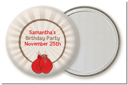 Boxing Gloves - Personalized Birthday Party Pocket Mirror Favors