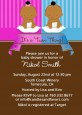 Twin Babies 1 Boy and 1 Girl African American - Baby Shower Invitations thumbnail