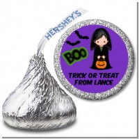 Boy Cape Costume - Hershey Kiss Halloween Sticker Labels