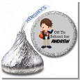 Boy Student - Hershey Kiss School Sticker Labels thumbnail