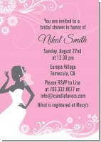 Bridal Silhouette African American - Bridal Shower Invitations
