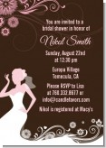 Bridal Silhouette Floral Pink - Bridal Shower Invitations Bridal Silhouette Floral Pink - Bridal Shower Invitations