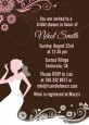 Bridal Silhouette Floral Pink - Bridal Shower Invitations thumbnail